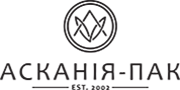 Етикетка з логотипом Асканія-пак