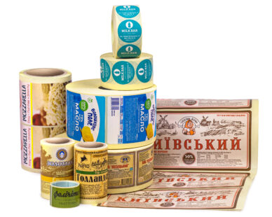 Етикетки для молочних продуктів